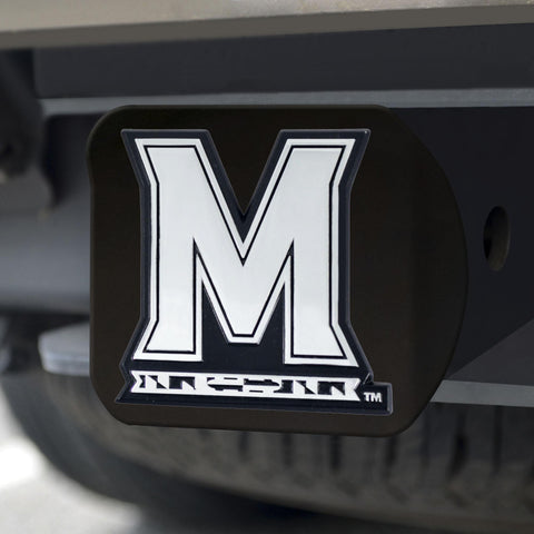 Maryland Terrapins Hitch Cover Chrome on Black 3.4"x4" 