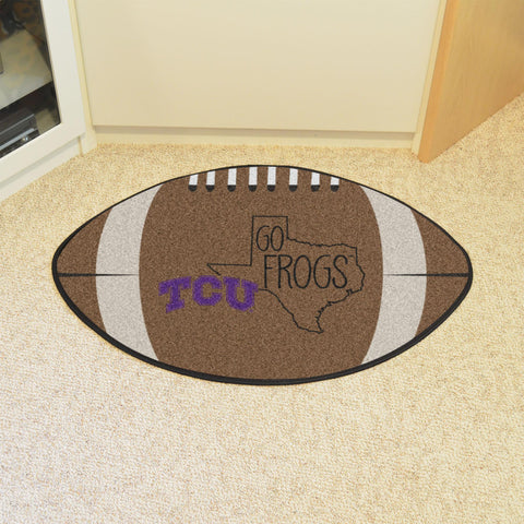 Texas Christian Horned Frogs Southern Style Football Mat 20.5"x32.5" 