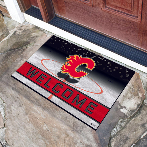 Calgary Flames Crumb Rubber Door Mat 18"x30" 