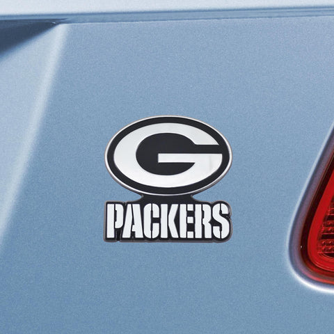 Green Bay Packers Chrome Emblem 3"x3.2" 