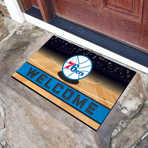 Philadelphia 76ers Crumb Rubber Door Mat 18"x30" 