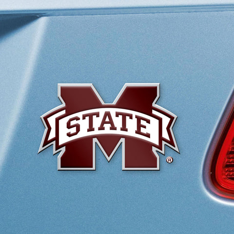 Mississippi State Bulldogs Color Emblem 3"x3.2" 
