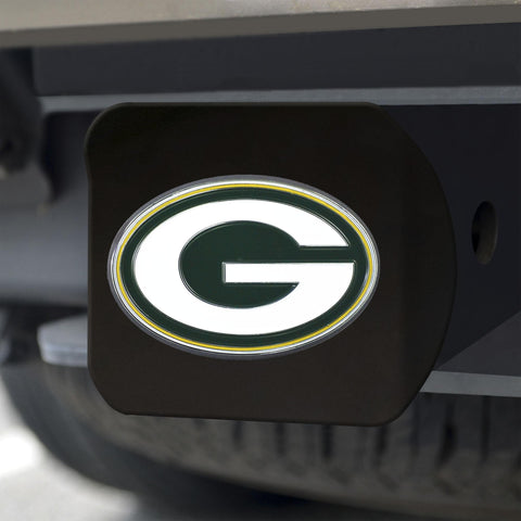 Green Bay Packers Color Hitch Cover Black3.4"x4" 