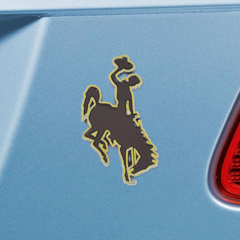 Wyoming Cowboys Color Emblem 3.1"x1.9" 