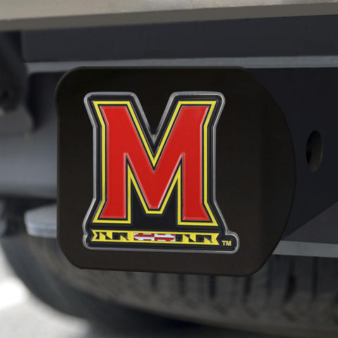 Maryland Terrapins Hitch Cover Color on Black 3.4"x4" 