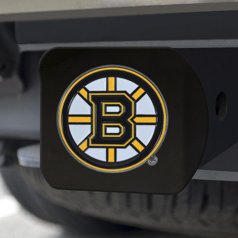 Boston Bruins Hitch Cover Color on Black 3.4"x4" 