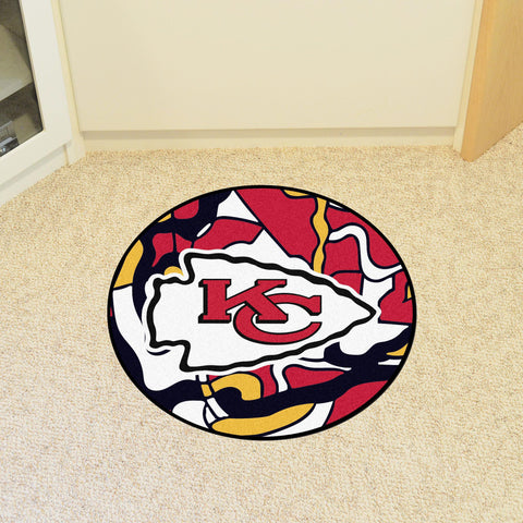 Kansas City Chiefs XFIT Roundel Mat 27" diameter 