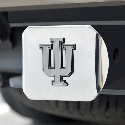 Indiana Hoosiers Hitch Cover Chrome on Chrome 3.4"x4" 