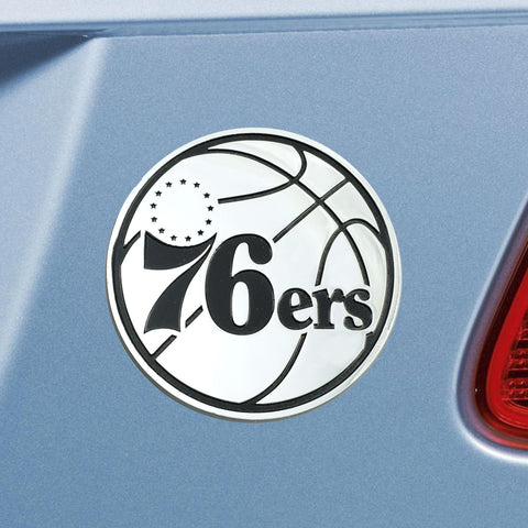 Philadelphia 76ers Chrome Emblem 3"x3.2" 