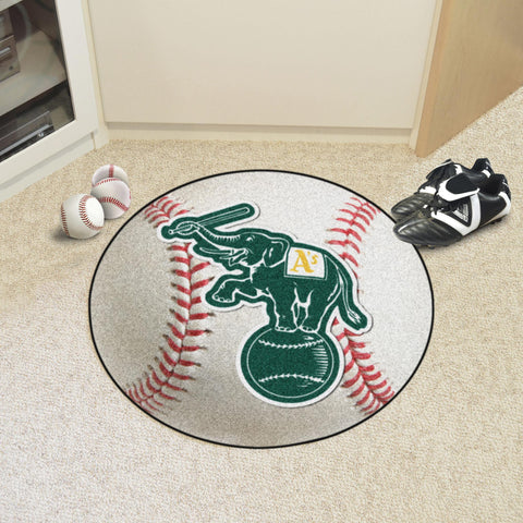 Oakland Athletics Baseball Mat 27" diameter 