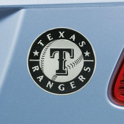 Texas Rangers Chrome Emblem 3"x3.2" 