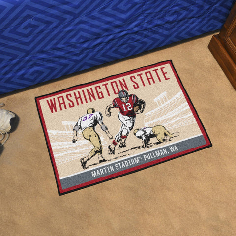 Washington State Cougars Starter Mat Ticket 19"x30" 