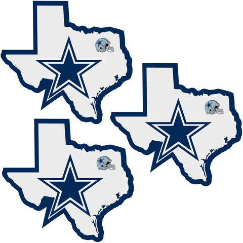 Dallas Cowboys   Home State Decal 3pk 