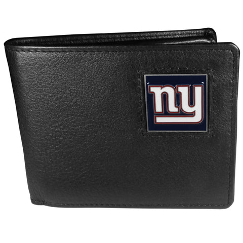 New York Giants   Leather Bi fold Wallet Packaged in Gift Box 