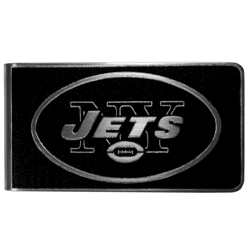 New York Jets   Black and Steel Money Clip 
