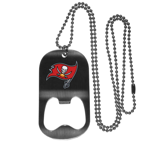 Tampa Bay Buccaneers Bottle Opener Tag Necklace