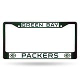 Green Bay Packers Chrome License Frame