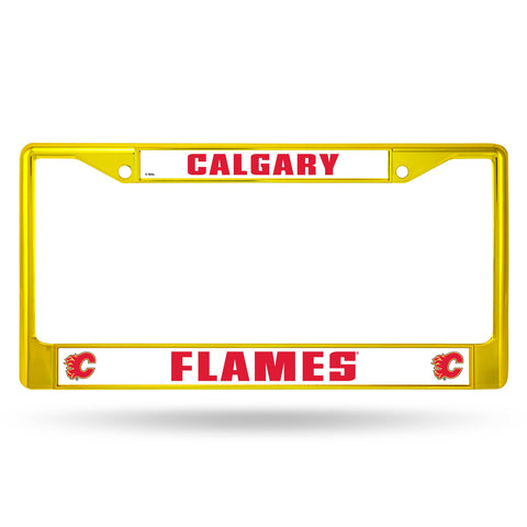 Calgary Flames Chrome License Frame