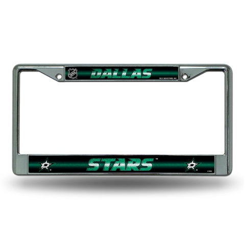 Dallas Stars License Frame - Chrome Glitter