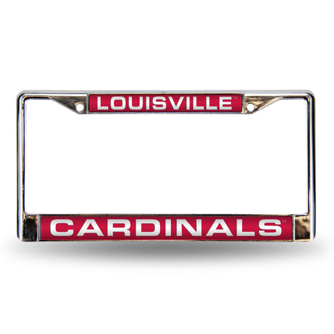 Louisville Cardinals Chrome Laser License Frame