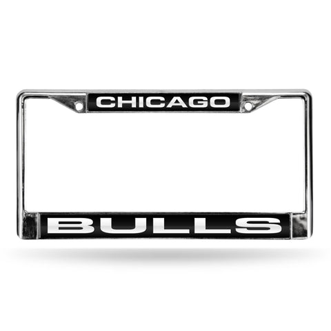Chicago Bulls Chrome Laser License Frame
