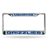 Memphis Grizzlies Chrome Laser License Frame