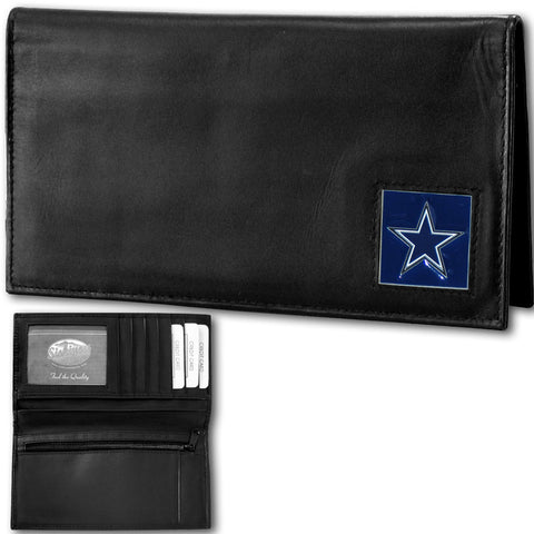 Dallas Cowboys Deluxe Leather Checkbook Cover