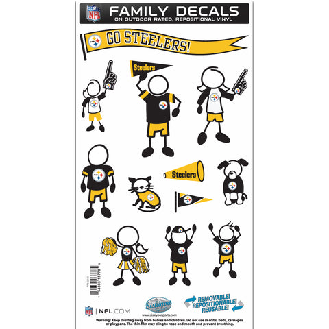 Pittsburgh Steelers   Family Decal Set Medium 