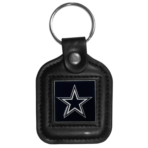 Dallas Cowboys   Square Leatherette Key Chain 