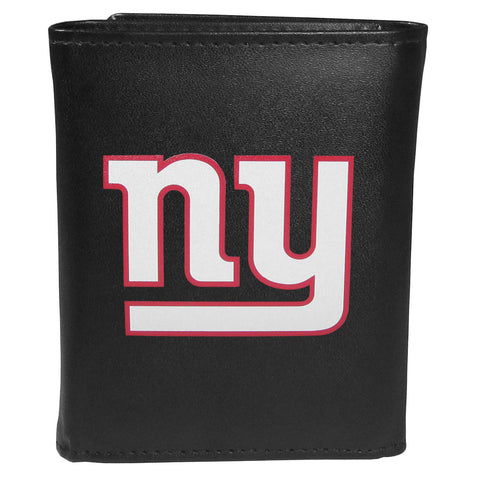 New York Giants   Leather Tri fold Wallet Large Logo 