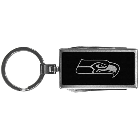 Seattle Seahawks   Multi tool Key Chain Black 