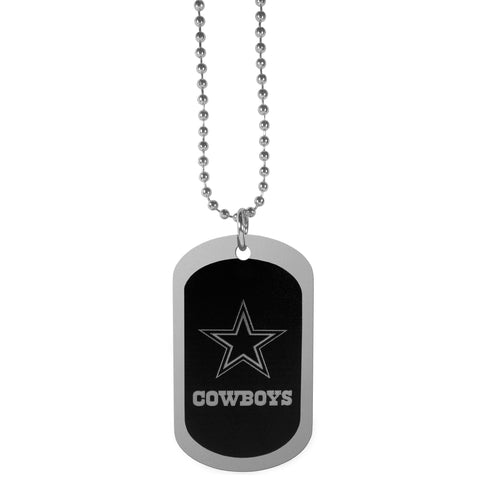 Dallas Cowboys Chrome Tag Necklace