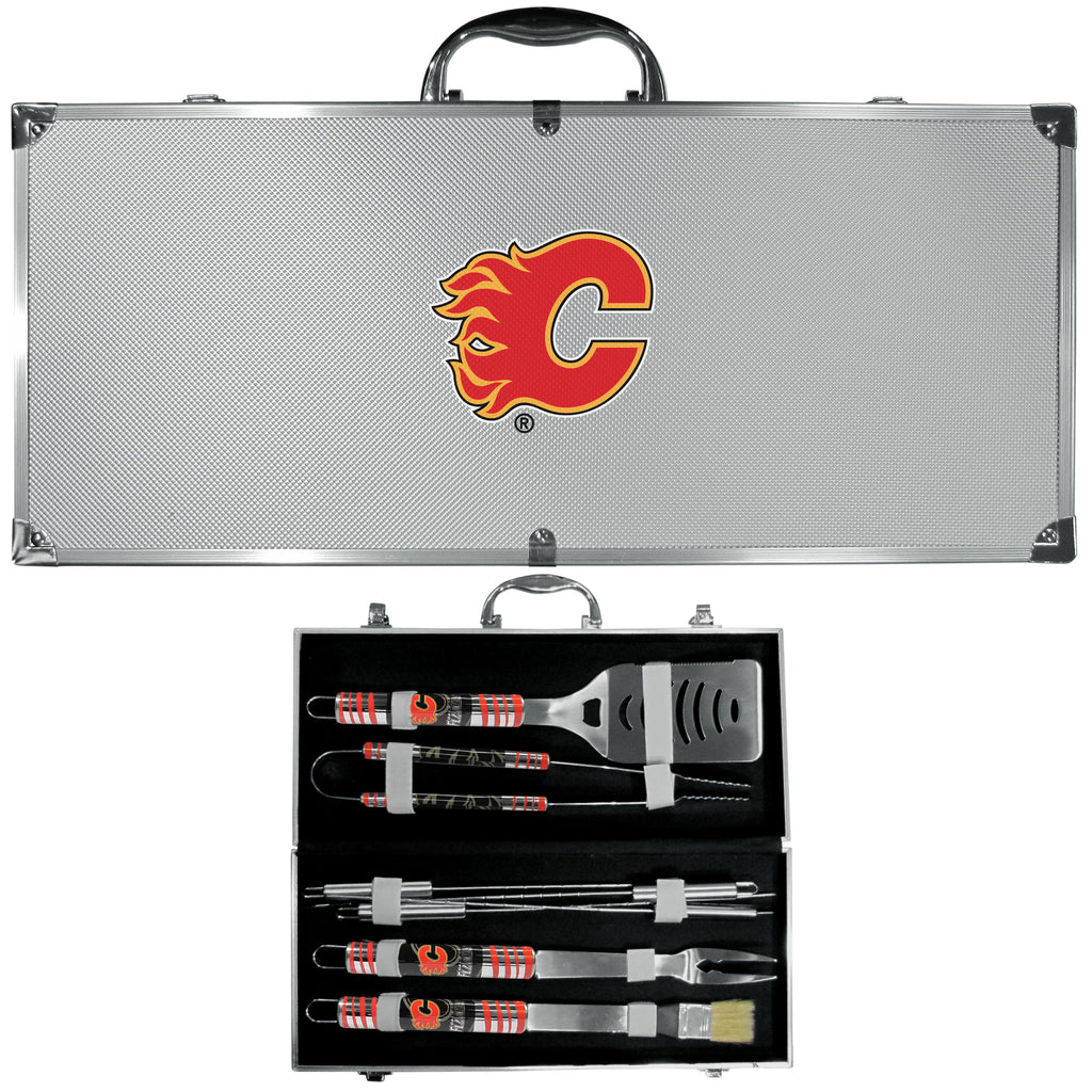 Calgary Flames   8 pc Tailgater BBQ Set 