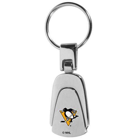 Pittsburgh Penguins® Steel Teardrop Key Chain