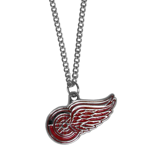 Detroit Red Wings   Chain Necklace with Small Charm 