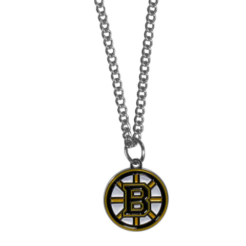 Boston Bruins   Chain Necklace with Small Charm 