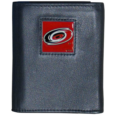 Carolina Hurricanes® Deluxe Leather Trifold Wallet