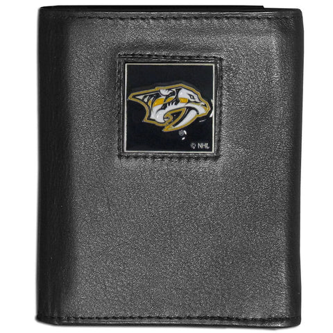 Nashville Predators   Leather Tri fold Wallet 