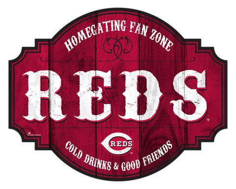 Cincinnati Reds Sign Wood 12 Inch Homegating Tavern Special Order