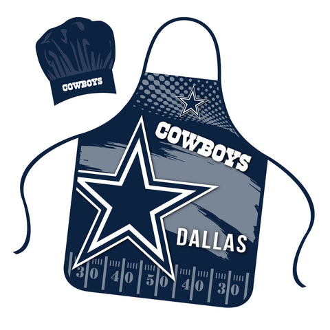 Dallas Cowboys Chef Hat and Apron Set