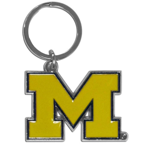 Michigan Wolverines Enameled Key Chain