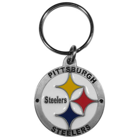 Pittsburgh Steelers Carved Zinc Key Chain