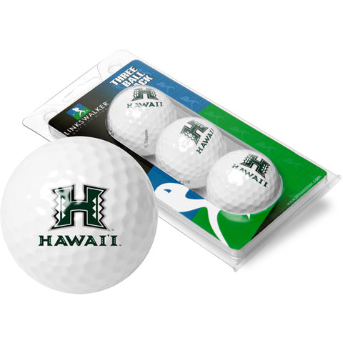 Hawaii Warriors 3 Golf Ball Sleeve