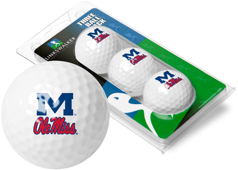 Mississippi Rebels   Ole Miss 3 Golf Ball Sleeve