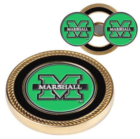Marshall University Thundering Herd Challenge Coin / 2 Ball Markers
