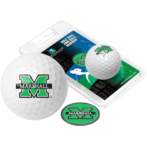 Marshall University Thundering Herd Golf Ball One Pack with Marker