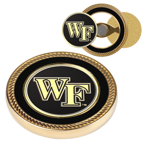 Wake Forest Demon Deacons Challenge Coin / 2 Ball Markers