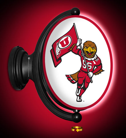 Utah Utes Rotating LED Wall Sign Swoop Oval 