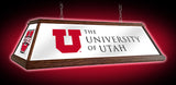 Utah Utes 49” Wood Framed Pool Table Light