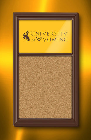Wyoming Cowboys Cork Bulletin Board 